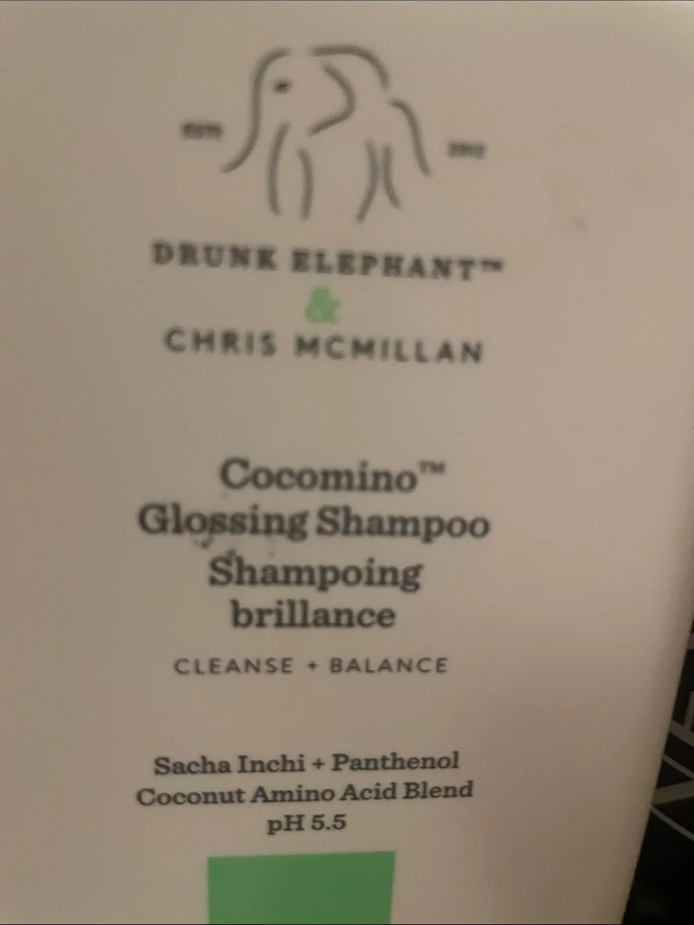 Drunk Elephant Cocomino Glossing Shampoo and Nexxus Keraphix repair
